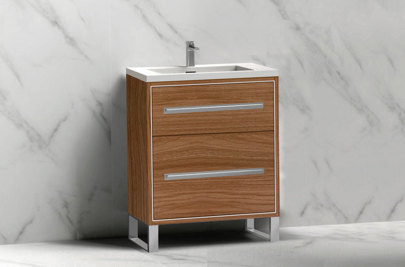 Pinnacle 24" Free Standing Vanity Cabinet with S-Feet
