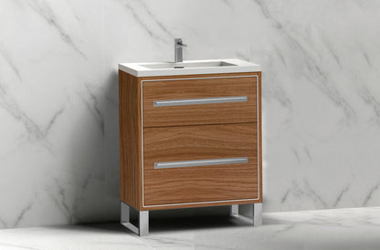 Pinnacle 24" Free Standing Vanity Cabinet with S-Feet