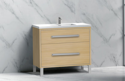 Pinnacle 36" Free Standing Vanity Cabinet with L-Feet