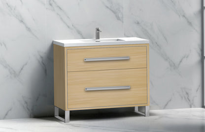 Pinnacle 36" Free Standing Vanity Cabinet with S-Feet