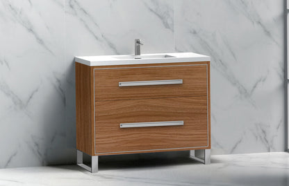 Pinnacle 36" Free Standing Vanity Cabinet with S-Feet