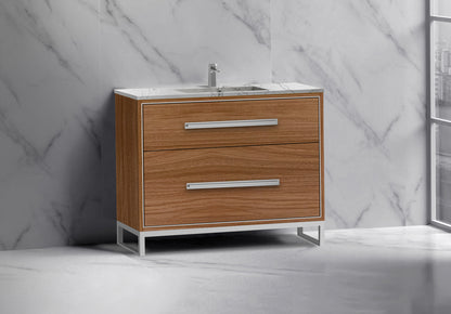 Pinnacle 42" Free Standing Vanity Cabinet with C-Base