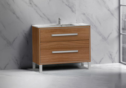 Pinnacle 42" Free Standing Vanity Cabinet with L-Feet