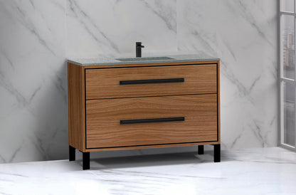 Pinnacle 48C" Free Standing Vanity Cabinet with L-Feet