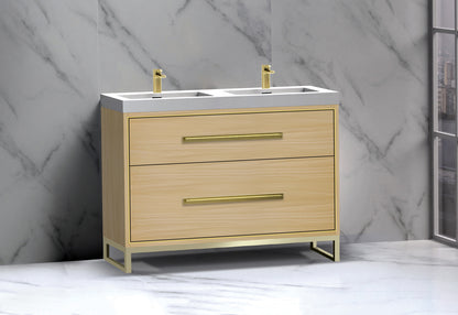 Pinnacle 48D" Free Standing Vanity Cabinet with C-Base