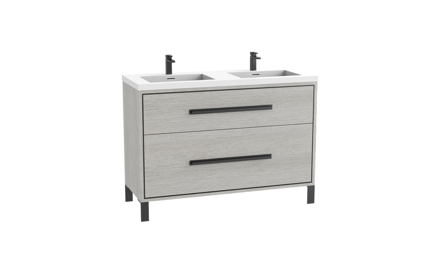 Madeli Pinnacle 48D" Free Standing Vanity Cabinet