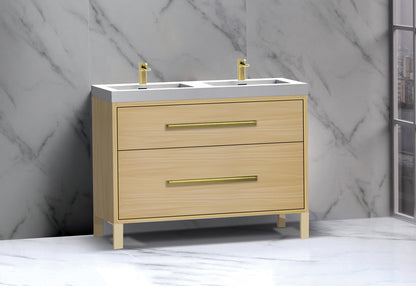 Pinnacle 48D" Free Standing Vanity Cabinet with L-Feet