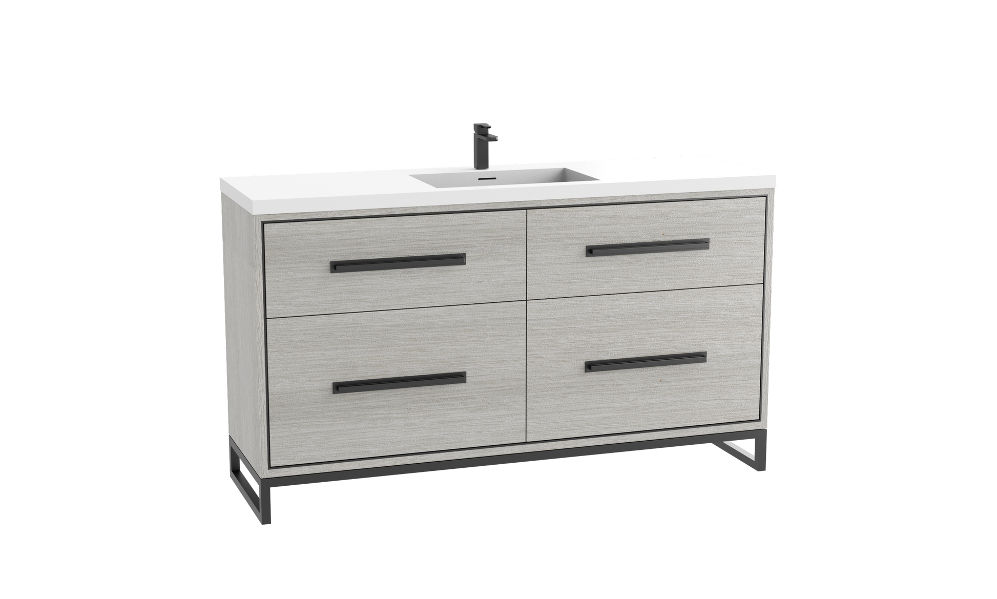 Madeli Pinnacle 60C" Free Standing Vanity Cabinet