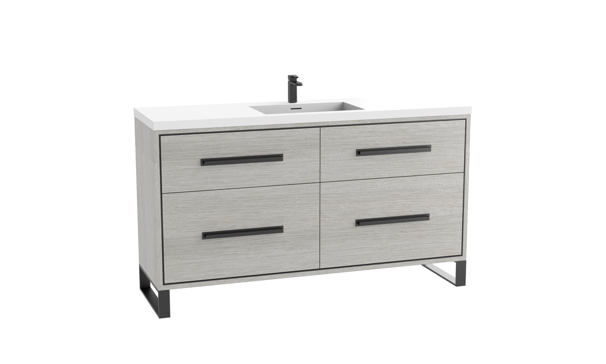 Madeli Pinnacle 60C" Free Standing Vanity Cabinet