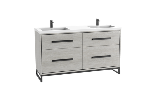 Madeli Pinnacle 72D" Free Standing Vanity Cabinet