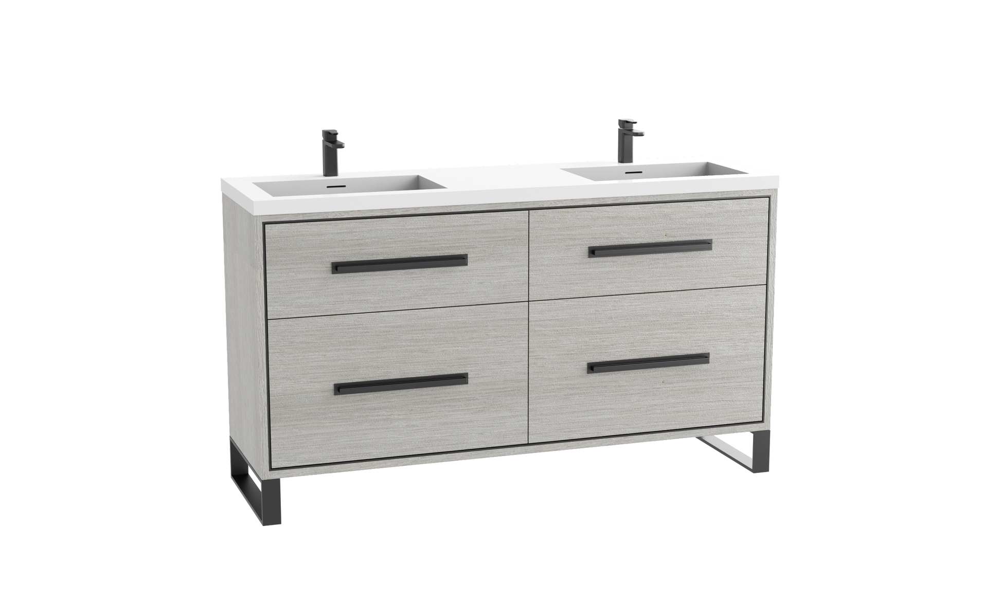 Madeli Pinnacle 60D" Free Standing Vanity Cabinet