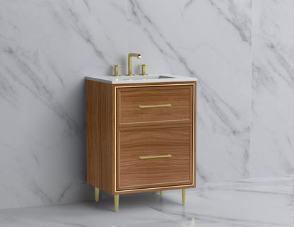 Profile 24" Free Standing Vanity Cabinet with Mid-Century Feet