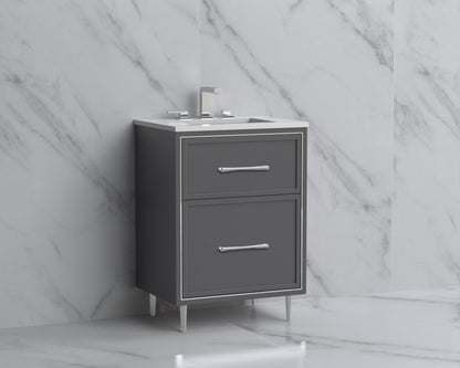 Profile 24" Free Standing Vanity Cabinet with Mid-Century Feet