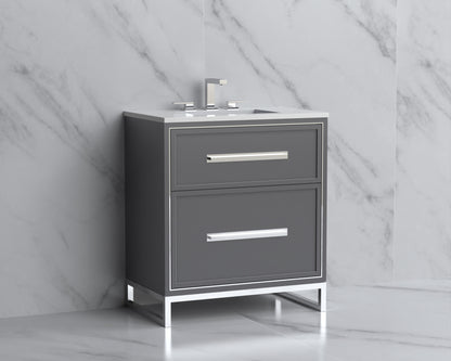 Profile 30" Free Standing Vanity Cabinet with Contempo Feet/Base