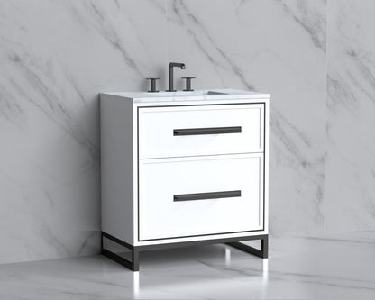 Profile 30" Free Standing Vanity Cabinet with Contempo Feet/Base