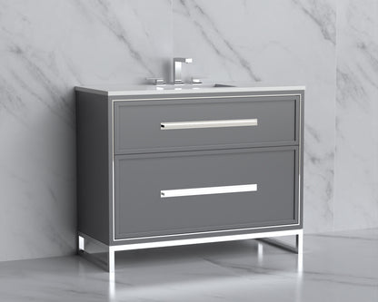 Profile 42" Free Standing Vanity Cabinet