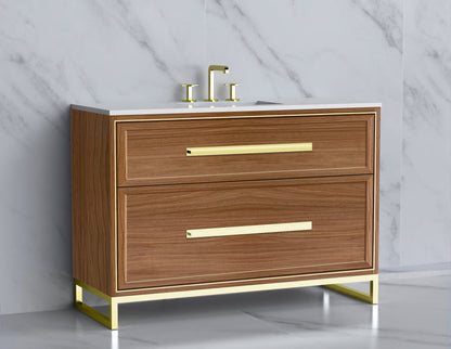 Profile 48C" Free Standing Vanity Cabinet with Contempo Feet/Base