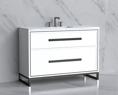Profile 48C" Free Standing Vanity Cabinet with Contempo Feet/Base