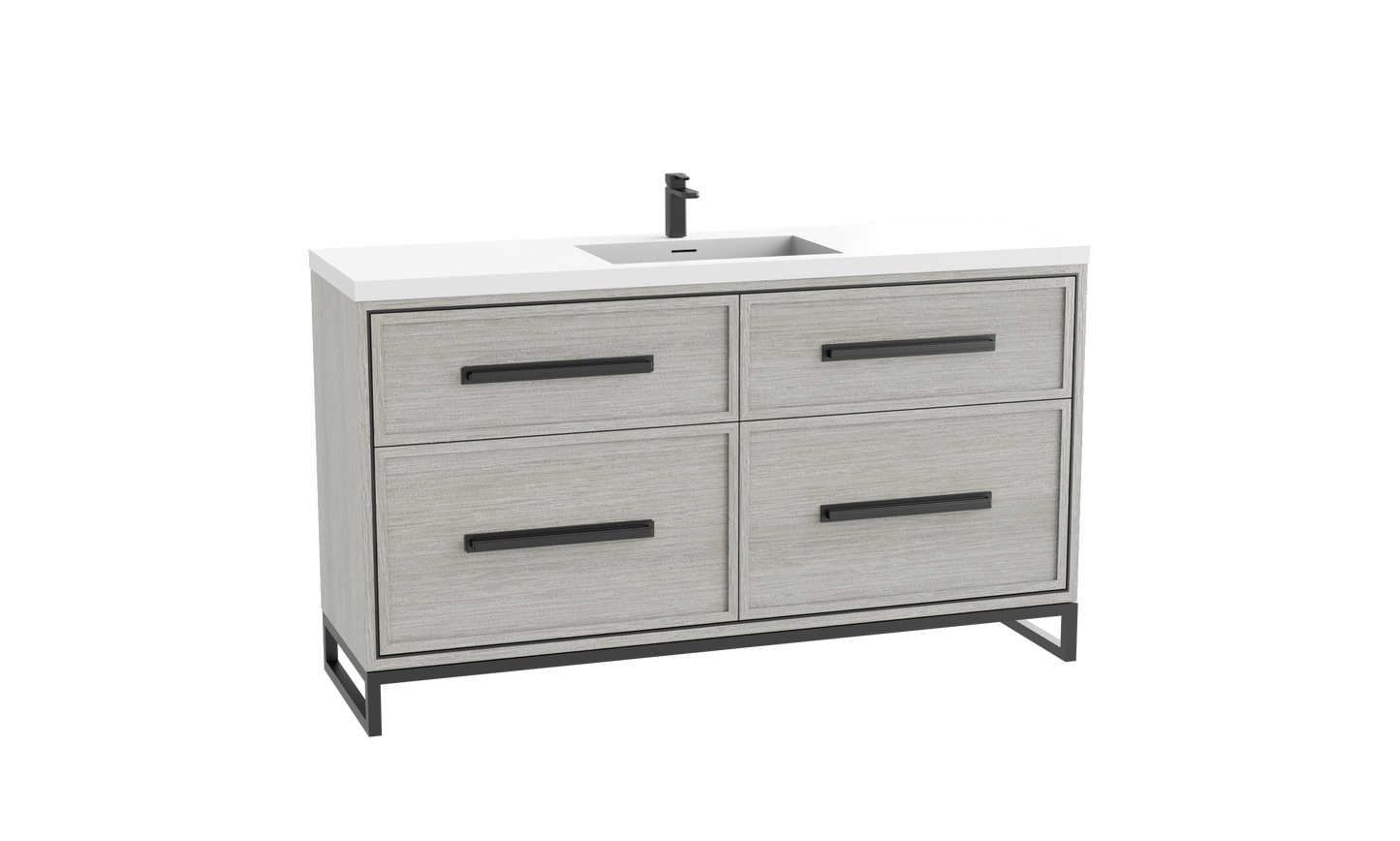 Madeli Profile 60C" Free Standing Vanity Cabinet