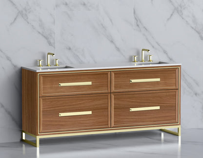 Profile 72" Free Standing Vanity Cabinet with Contempo Feet/Base