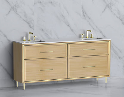 Profile 72" Free standing Vanity Cabinet with Mid-Century Feet