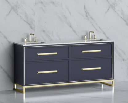 Profile 72" Free Standing Vanity Cabinet with Contempo Feet/Base