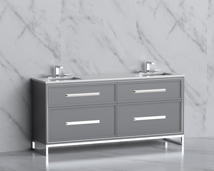 Profile 72" Free Standing Vanity Cabinet with Contempo Feet/Base
