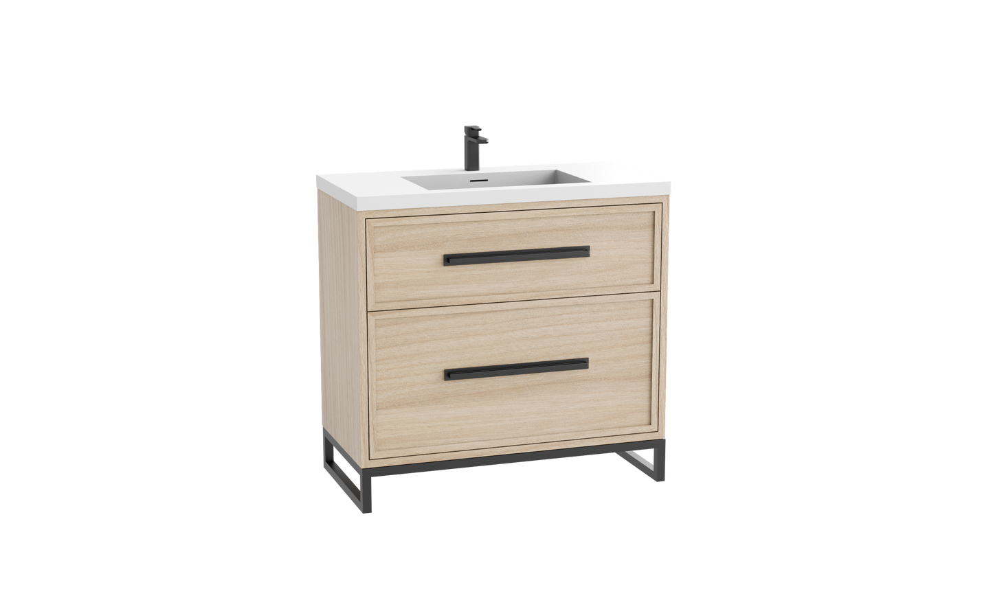 Profile SE 48C" Free standing Vanity Cabinet with Contempo Feet/Base