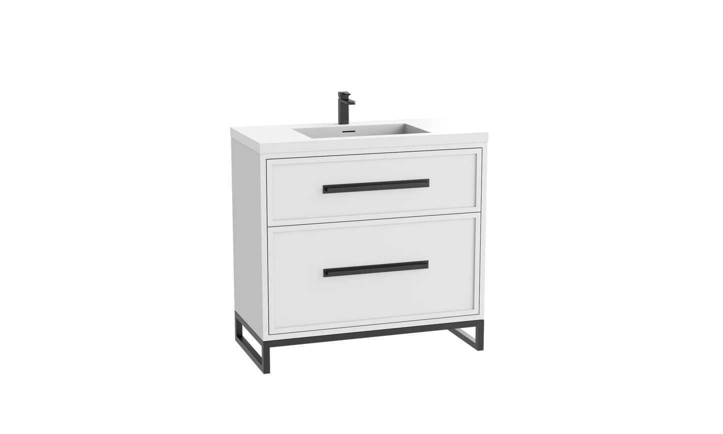 Profile SE 48C" Free standing Vanity Cabinet with Contempo Feet/Base