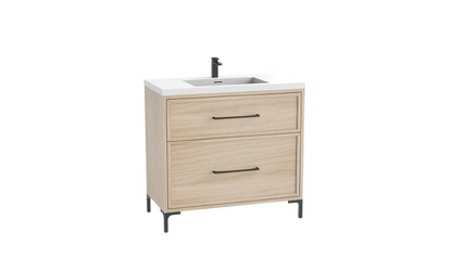 Profile SE 42" Free standing Vanity Cabinet with Trendsitional Feet