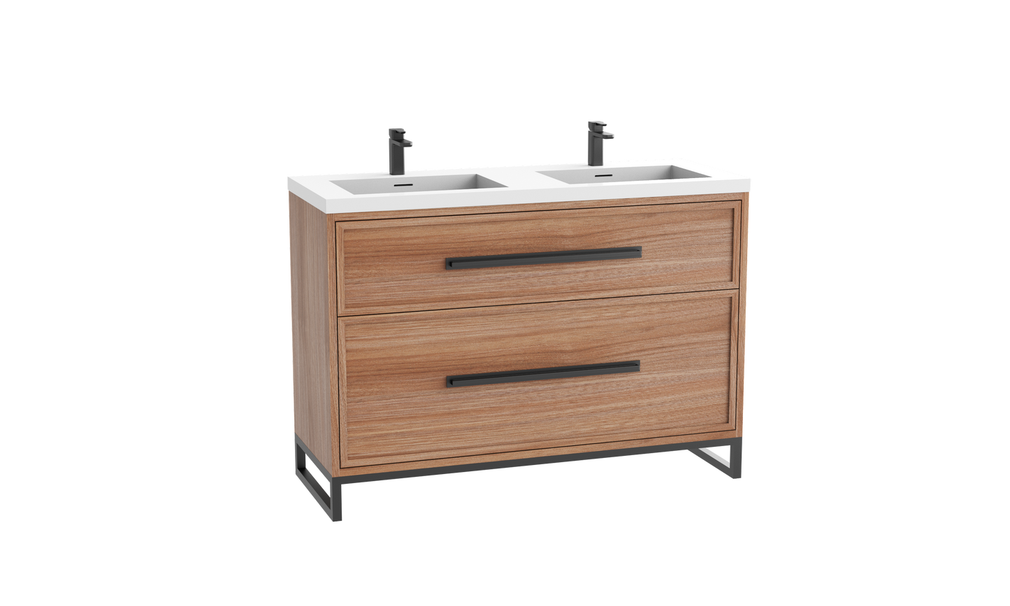 Profile SE 48D" Free standing Vanity Cabinet with Contempo Feet/Base