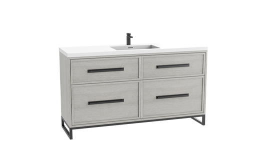 Madeli Profile SE 60C" Free standing Vanity Cabinet