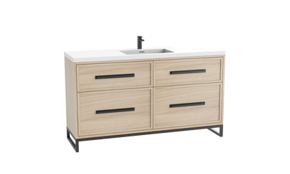 Profile SE 60C" Free standing Vanity Cabinet with Contempo Feet/Base