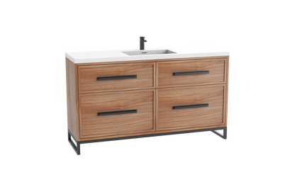 Profile SE 60C" Free standing Vanity Cabinet with Contempo Feet/Base