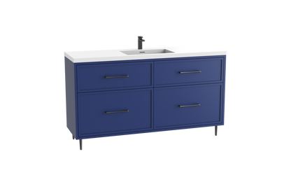 Profile SE 60C" Free standing Vanity Cabinet with Mid-Century Feet