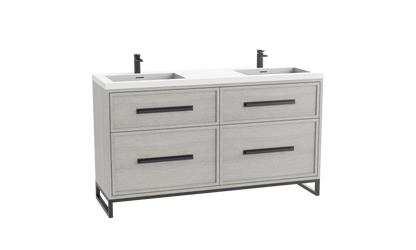 Madeli Profile SE 60D" Free standing Vanity Cabinet