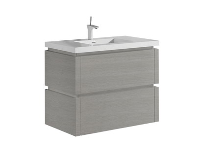 Cube 24" Wall hung Vanity Cabinet