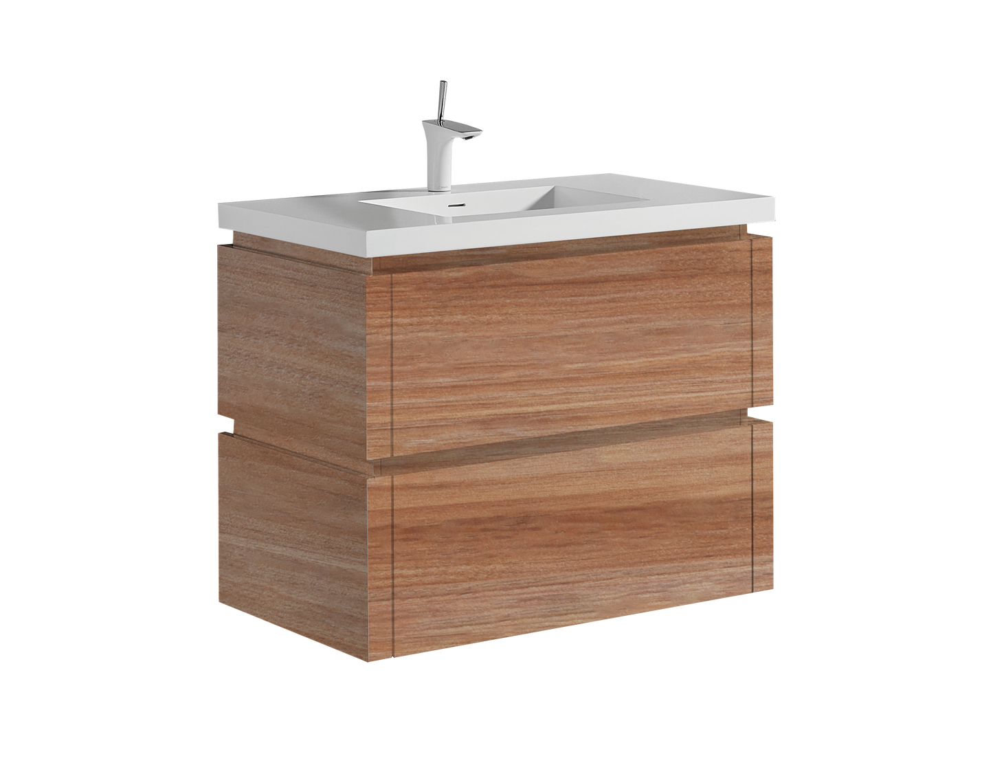 Cube 36" Wall hung Vanity Cabinet