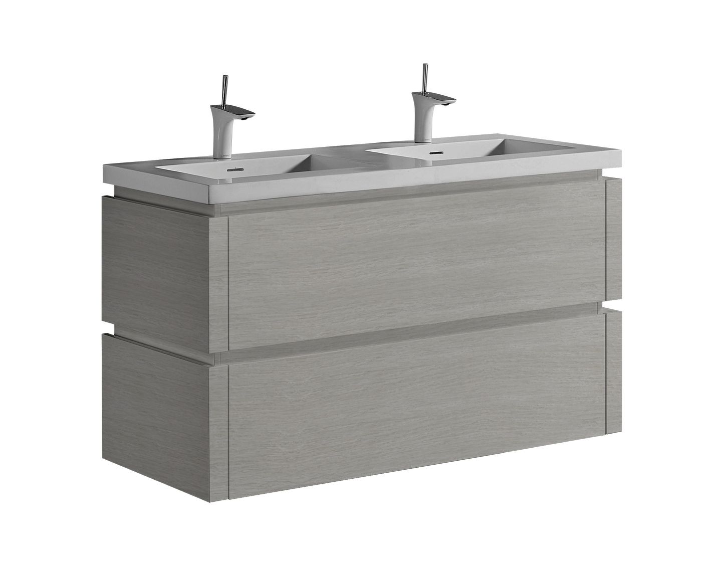 Cube 48D" Wall hung Vanity Cabinet