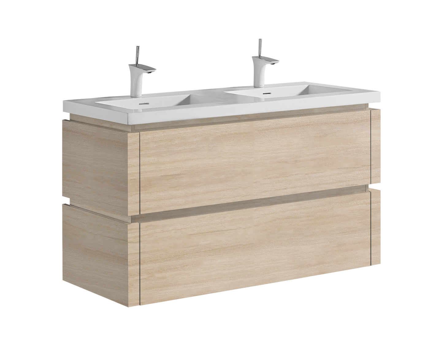 Cube 48D" Wall hung Vanity Cabinet