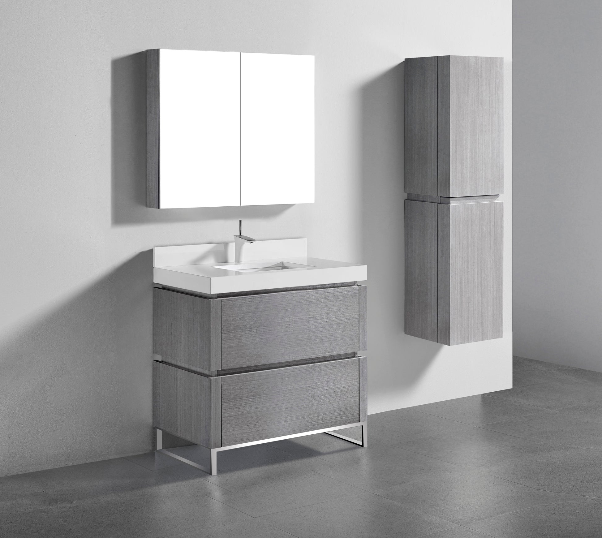 Madeli Metro 36" Free Standing Vanity Cabinet