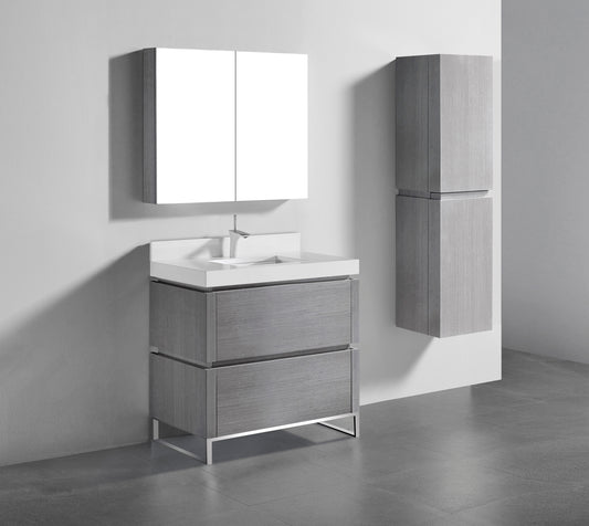 Madeli Metro 36" Free Standing Vanity Cabinet