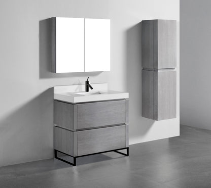 Metro 36" Free Standing Vanity Cabinet