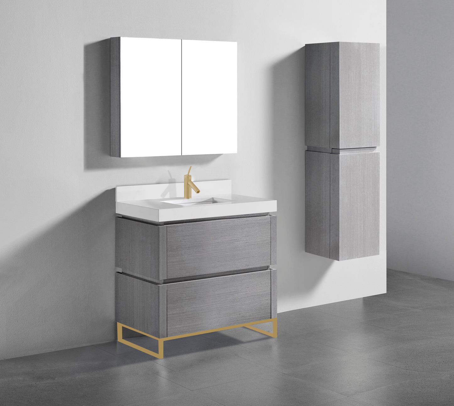 Metro 36" Free Standing Vanity Cabinet