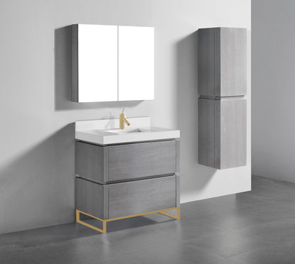 Metro 36" Free Standing Vanity Cabinet