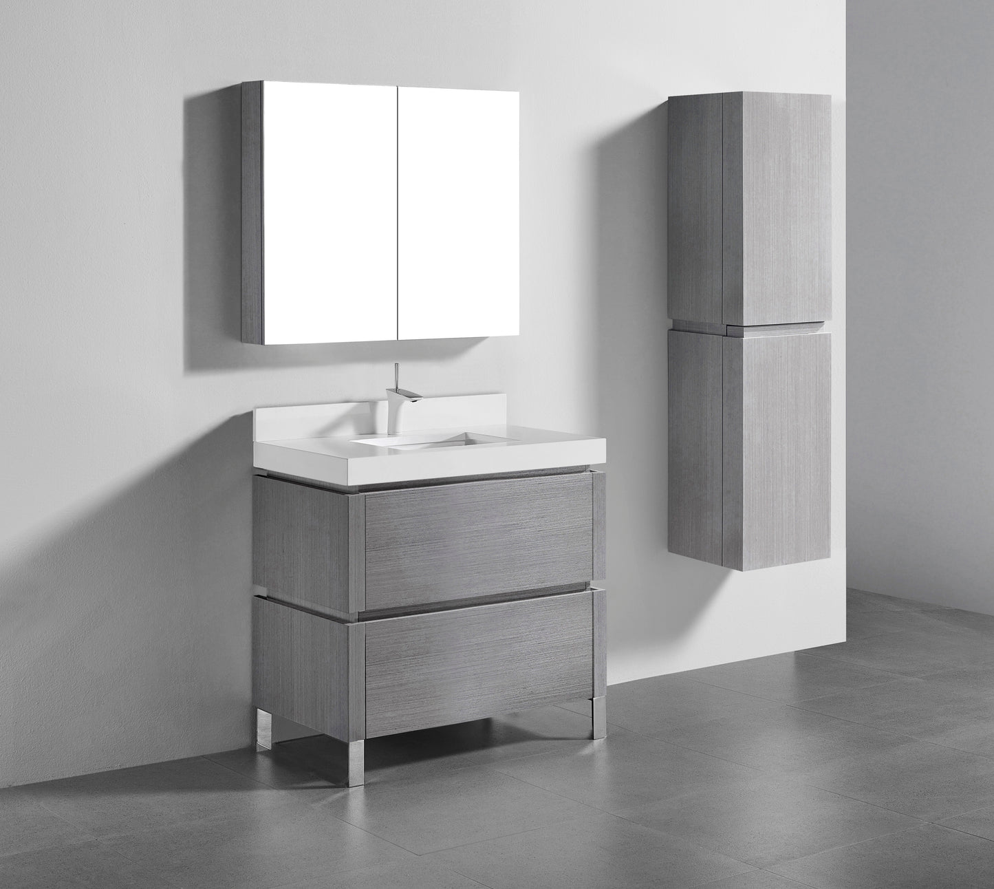 Metro 36" Free Standing Vanity Cabinet
