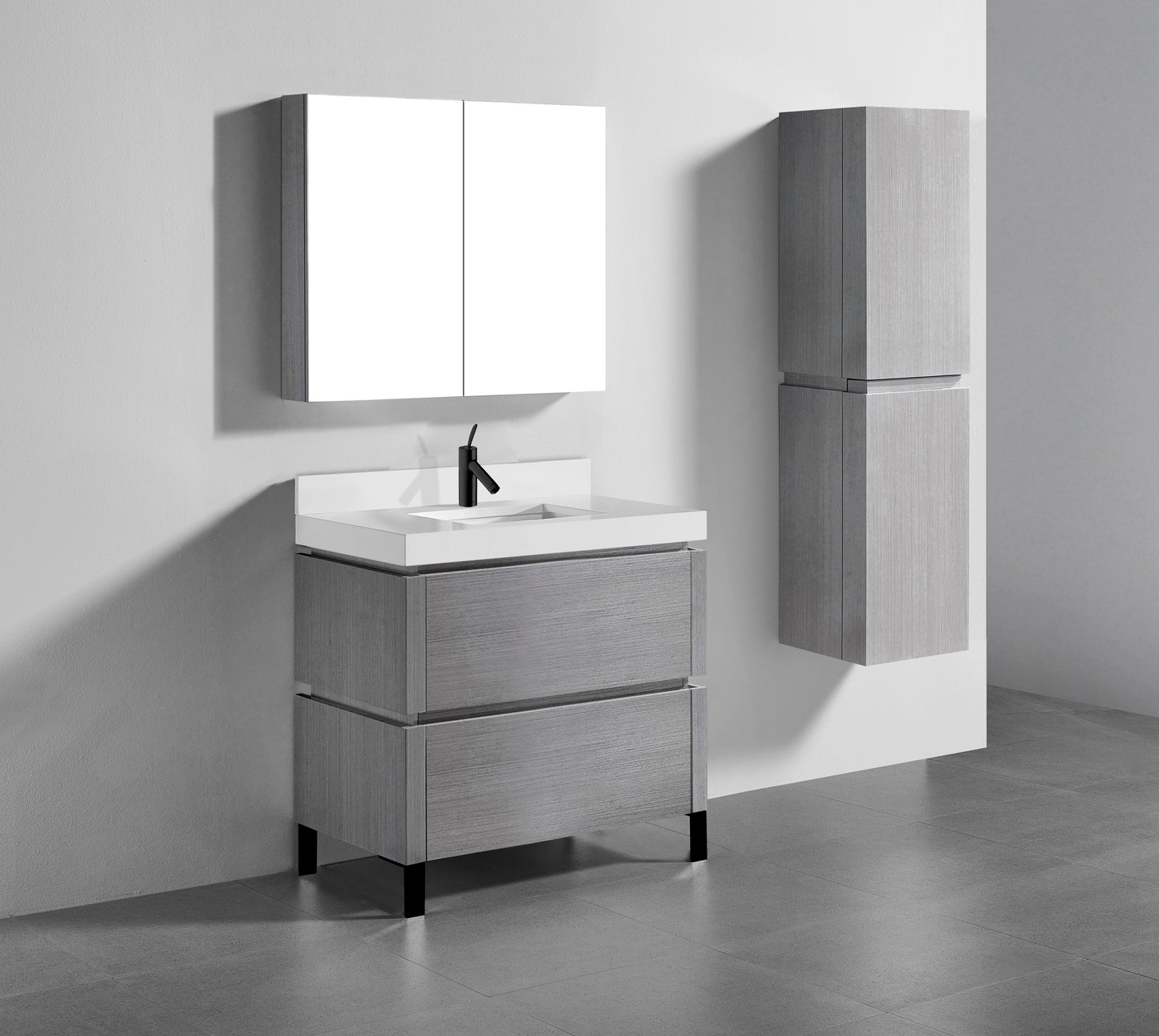 Metro 36" Free Standing Vanity Cabinet