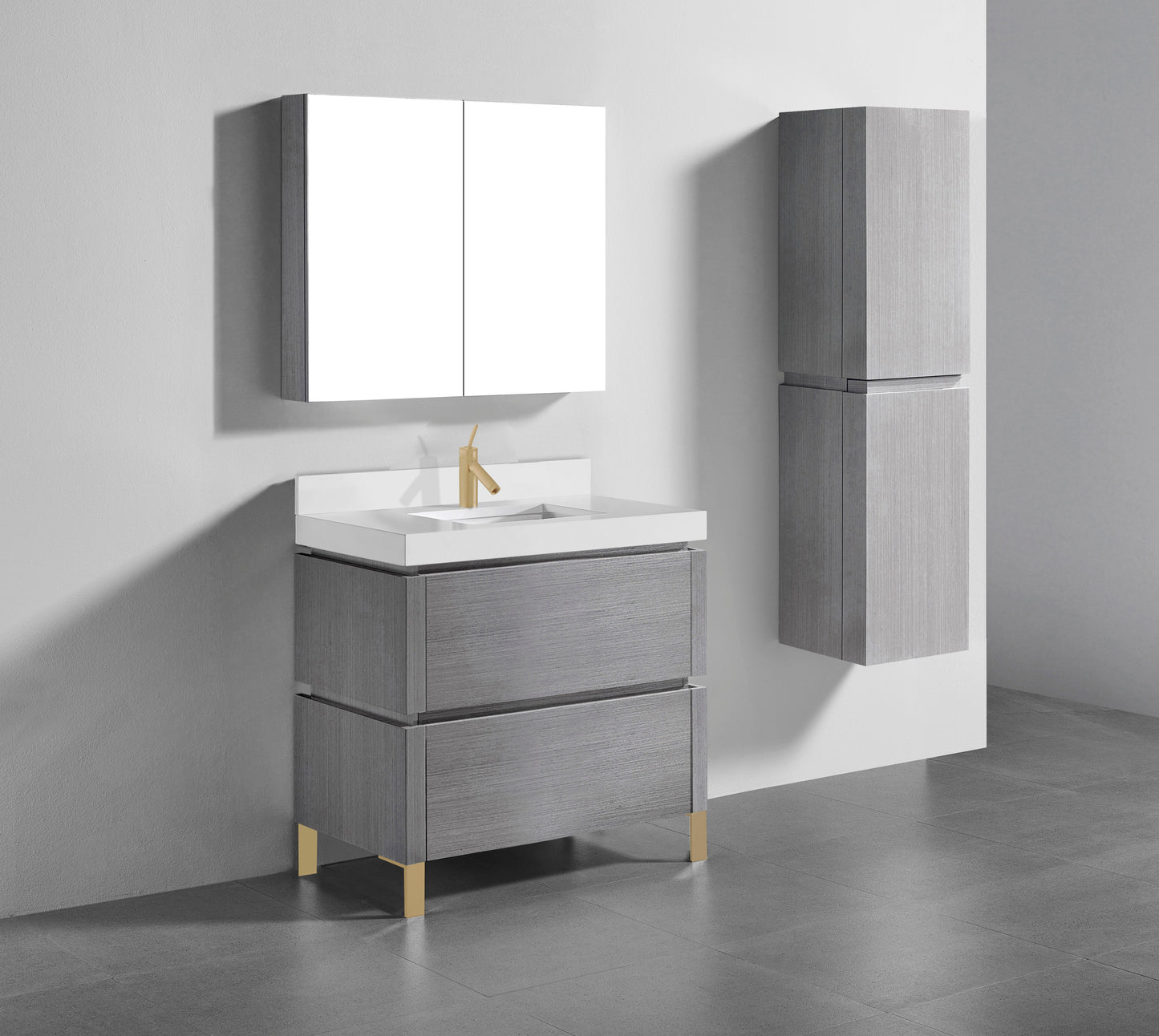 Metro 36" Free Standing Vanity Cabinet