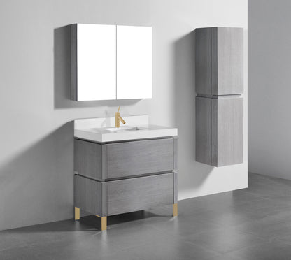 Metro 36" Free Standing Vanity Cabinet