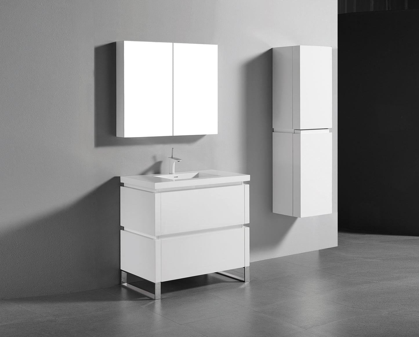Metro 42" Free Standing Vanity Cabinet